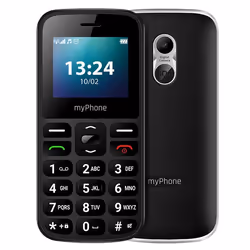 Téléphone portable à touches 4G Double SIM bouton SOS batterie 800 mAh myPhone Noir