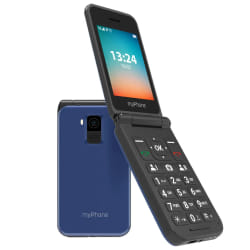 myPhone FLIP LTE 7,11 cm (2.8") Bleu, Gris Appareil-photo de téléphone