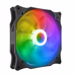 SilentiumPC Stella HP ARGB 140 PWM, Ventilateur, 14 cm, 800 tr/min, 1800 tr/min, 78,7 cfm, Noir, Blanc