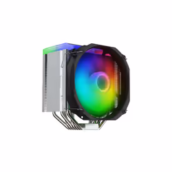 SilentiumPC Fortis 5 ARGB Processeur Refroidisseur d'air 14 cm Noir, Gris, Acier