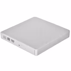 Lecteur DVD optique externe - KRUX - Graveur DVD blanc - USB - Support MDISC - Compatible DVD