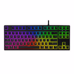 KRUX Atax PRO RGB, Sans clé (80 - 87%), USB, Clavier mécanique, QWERTY, LED RGB, Noir