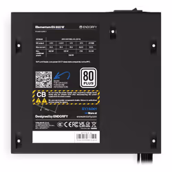 ENDORFY Elementum E5 550W unité d'alimentation d'énergie 24-pin ATX ATX Noir - Vue supplémentaire 6