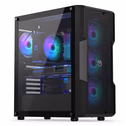 ENDORFY Regnum 400 ARGB, Tower, PC, Noir, ATX, micro ATX, Mini-ITX, Multicolore, Ventilateur