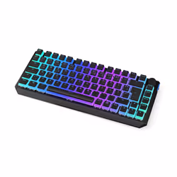ENDORFY Thock 75%, Avec fil &amp;sans fil, FR sans fil +USB, Clavier mécanique, QWERTZ, LED RGB, Noir