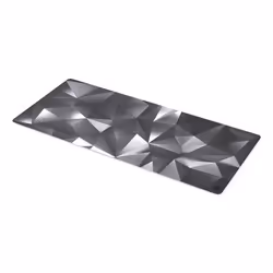 ENDORFY Crystal Black XL, Noir, Gris, Blanc, Motif, Tissu, Caoutchouc, Base antidérapante, Tapis de souris de jeu