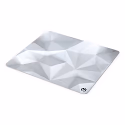 ENDORFY Crystal Onyx White L, Noir, Blanc, Motif, Tissu, Caoutchouc, Base antidérapante, Tapis de souris de jeu