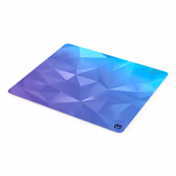 ENDORFY Crystal Blue L, Noir, Bleu, Motif, Tissu, Caoutchouc, Base antidérapante, Tapis de souris de jeu