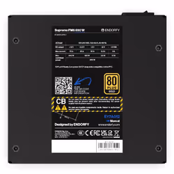 ENDORFY Supremo FM6 850 W unité d'alimentation d'énergie 24-pin ATX ATX Noir - Vue supplémentaire 8