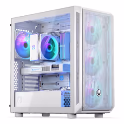 ENDORFY Arx 700 White ARGB, PC, Blanc, ATX, micro ATX, Mini-ATX, Verre trempé, Jouer, Ventilateur