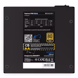 ENDORFY Supremo FM6 750 W unité d'alimentation d'énergie 24-pin ATX ATX Noir - Vue supplémentaire 8