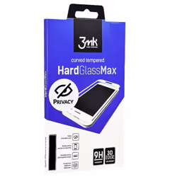 3MK HARDGLASSMAX PRIVACY IPHONE XS BLACK, Apple, iPhone XS, Résistant à la poussière, Résistant aux rayures, Noir, Transparen ...
