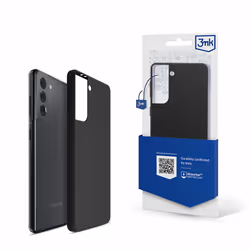 3MK Silicone Case, Galaxy S21+ 5G, Noir