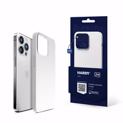 3MK HARDY Case, iPhone 13 Pro Max, Argent, Blanc