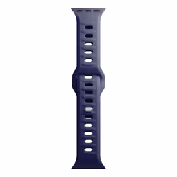 3MK 5903108565653, Bracelet de montre, Apple, Watch serie 1/2/3/4/5/6/7/8/9/SE/Ultra, Silicone, Acier inoxydable, Bleu, 38/40 ...