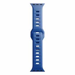 3MK 5903108565738, Bracelet de montre, Apple, Watch series 1/2/3/4/5/6/7/8/9/SE/Ultra, Silicone, Acier inoxydable, Bleu, 42/4 ...