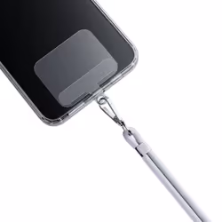 3MK EasyClip sangle Téléphone portable Nylon, Zinc Gris, Argent