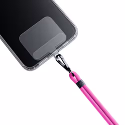 3MK EasyClip sangle Téléphone portable Nylon, Zinc Noir, Rose