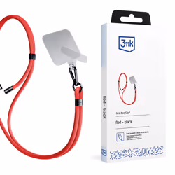 3MK EasyClip, Téléphone portable, Nylon, Zinc, Noir, Rouge, Boîte avec crochet