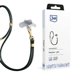 3MK EasyClip Elite sangle Téléphone portable Nylon, Zinc Or, Vert