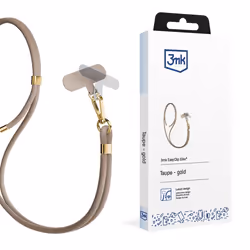 3MK EasyClip, Téléphone portable, Nylon, Zinc, Or, Taupe, Boîte avec crochet