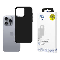 3MK Matt Case coque de protection pour téléphones portables 16 cm (6.3") Housse Noir