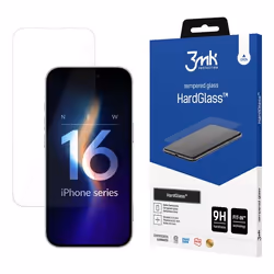 3MK HardGlass, Apple, iPhone 16 Plus, Résistant aux impacts, Résistant aux rayures, Transparent, 1 pièce(s)