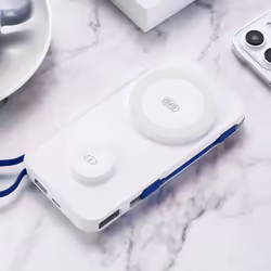 3MK PastelUp 10000 mAh Recharge sans fil Blanc - Vue supplémentaire 4