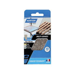 Patins pour cale a poncer 70x125 grain 40/très gros - Norton