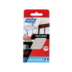Patins pour cale a poncer 70x125 grain 120/fin - Norton