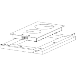 AKPO Cuisinière en céramique PKA 30 830/2 White