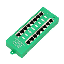 Extralink ACTIVE POE INJECTOR 8 PORT GIGABIT 802.3AT/AF MODE A - 1 Gbps - 8-Port Gigabit Ethernet 48 V