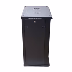 Extralink szafa wisz 19\" 15U 450mm d szklane czarna Rack monté sur le mur Noir