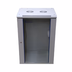 Extralink EX.14374, Rack monté sur le mur, 18U, 180 kg, Verrouillage des touches, Rails de rack, Gris
