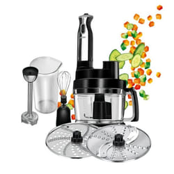 Robot Cuisine Multifonction - MPM - MRK-17 - 800W - Noir - Hachoir Pétrin Mélangeur