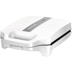 MPM - MOP-35 Appareil à Sandwichs pour 4 Sandwiches, 8 en forme de Triangle, Antiadhésif 1600W Blanc