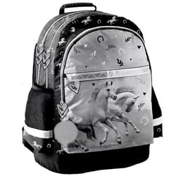 Sac à dos Cheval Noir et Blanc 41 CM - 2 Cpt