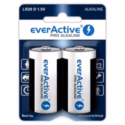 Everactive EVLR20-PRO, Batterie à usage unique, D, Alcaline, 1,5 V, 2 pièce(s), 17500 mAh