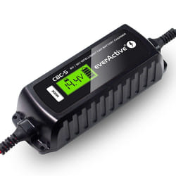 Everactive CBC5 Chargeur de batterie pour véhicules 6-12 V Noir