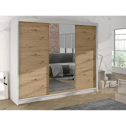Armoire - Armoire Atlanta 159 406737 - Blanc - 200x215x58cm
