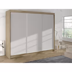 Armoire - Armoire Atlanta 160 406898 - Blanc - 200x215x58cm