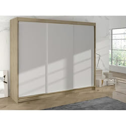Armoire - Armoire Atlanta 160 406898 - Blanc - 200x215x58cm