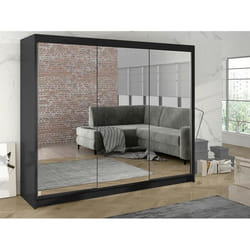 Armoire - Armoire Atlanta 161 406974 - Noir - 200x215x58cm