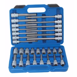 Set de clés de douille hexagonale 1/2 pour Allen, 30 pièces, tous les inserts avec 1/2 "(12.5 mm) et enroulement, 9 clés de à ...