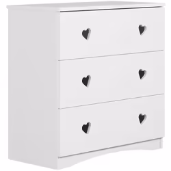 Commode 3 tiroirs Kocot Kids Julia - Blanc Marque : Kocot Kids Fabrication Européenne Matériaux : Panneaux de particules Pann ...