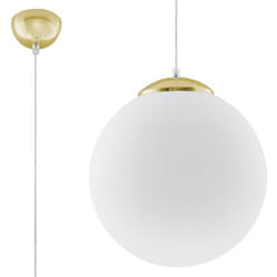 Sollux - Suspension Ugo Acier, Verre 1xe27