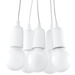 Suspension Diego PVC 5xE27 Sollux