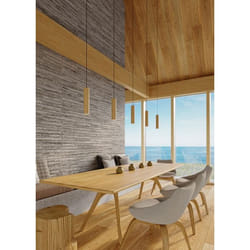 Sollux - Suspension Lino Bois 2xgu10