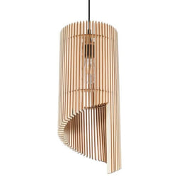 Suspension ALEXIA Bois Moderne Intérieur Lampe pour Chambre Salon E27