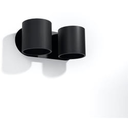 Sollux - Applique Murale Aluminium Orbis 2 Noir
